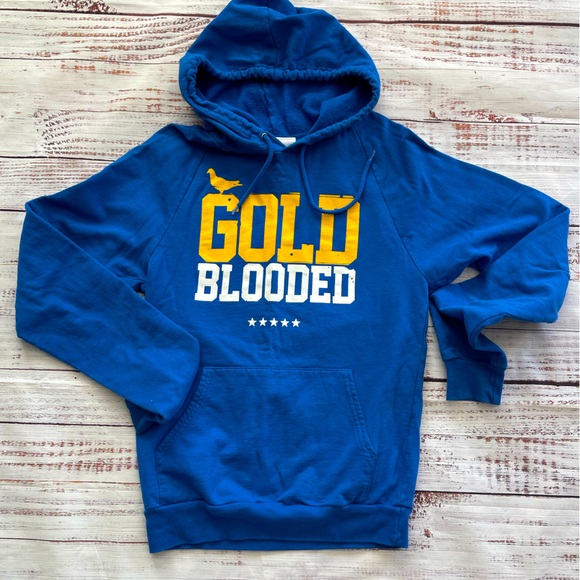 Gold Blooded Unisex Warriors Adult Small Hoodie - Picture 1 of 3